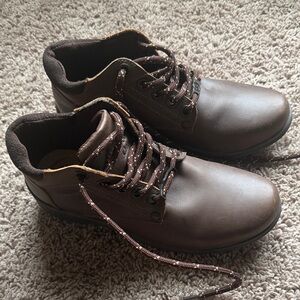 Classic Brown Women's Lace-Up Boots